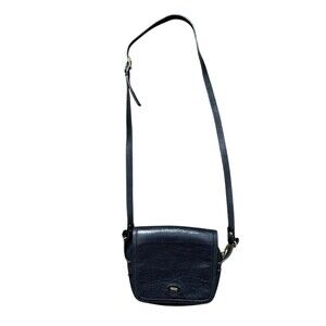 Bally Vitange Crossbody Handbag with Belt Bag Black Leather